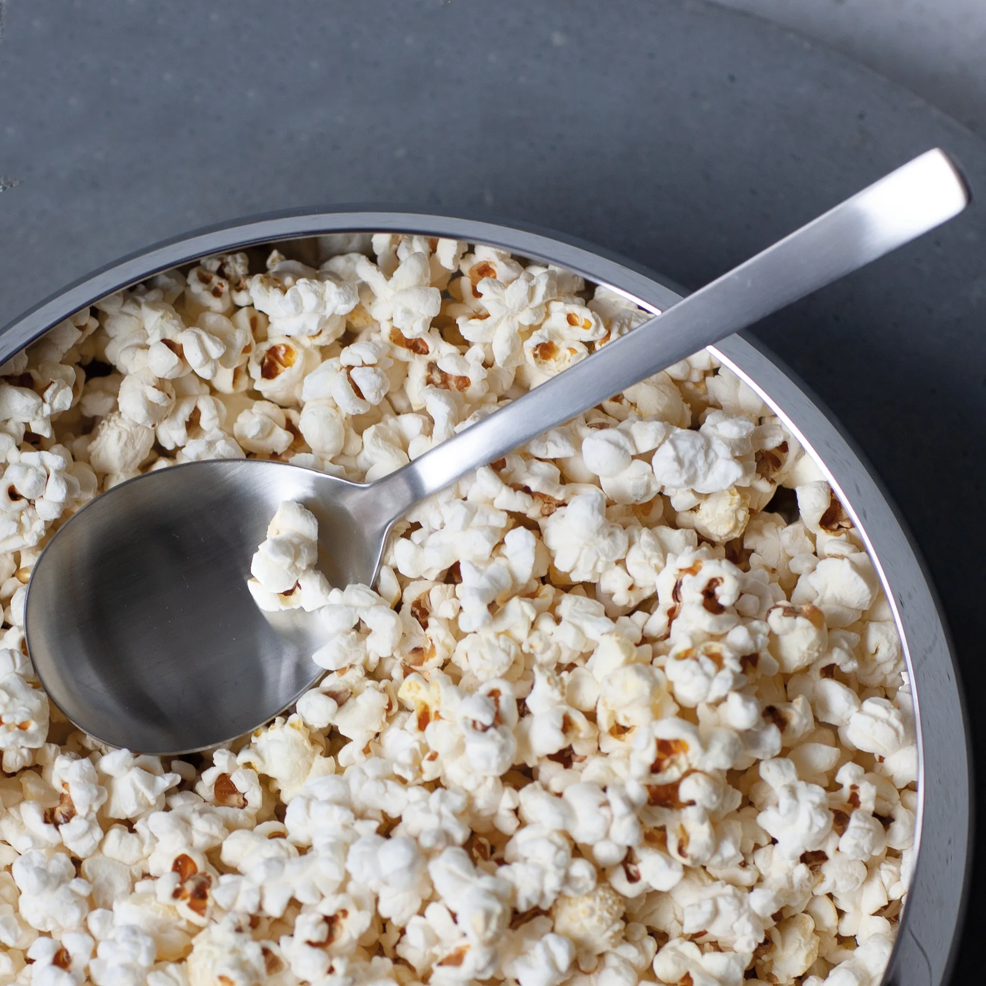 Grand Prix opscheplepel 23,5 cm, Matte steel Kay Bojesen