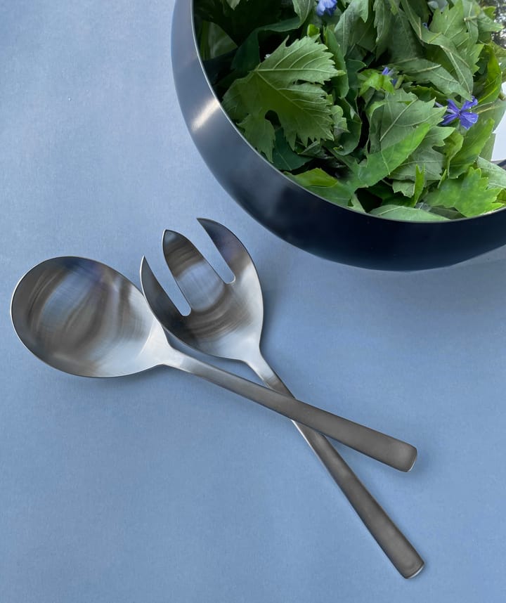 Grand Prix saladebestek 23,5 cm 2-delig, Matte steel Kay Bojesen