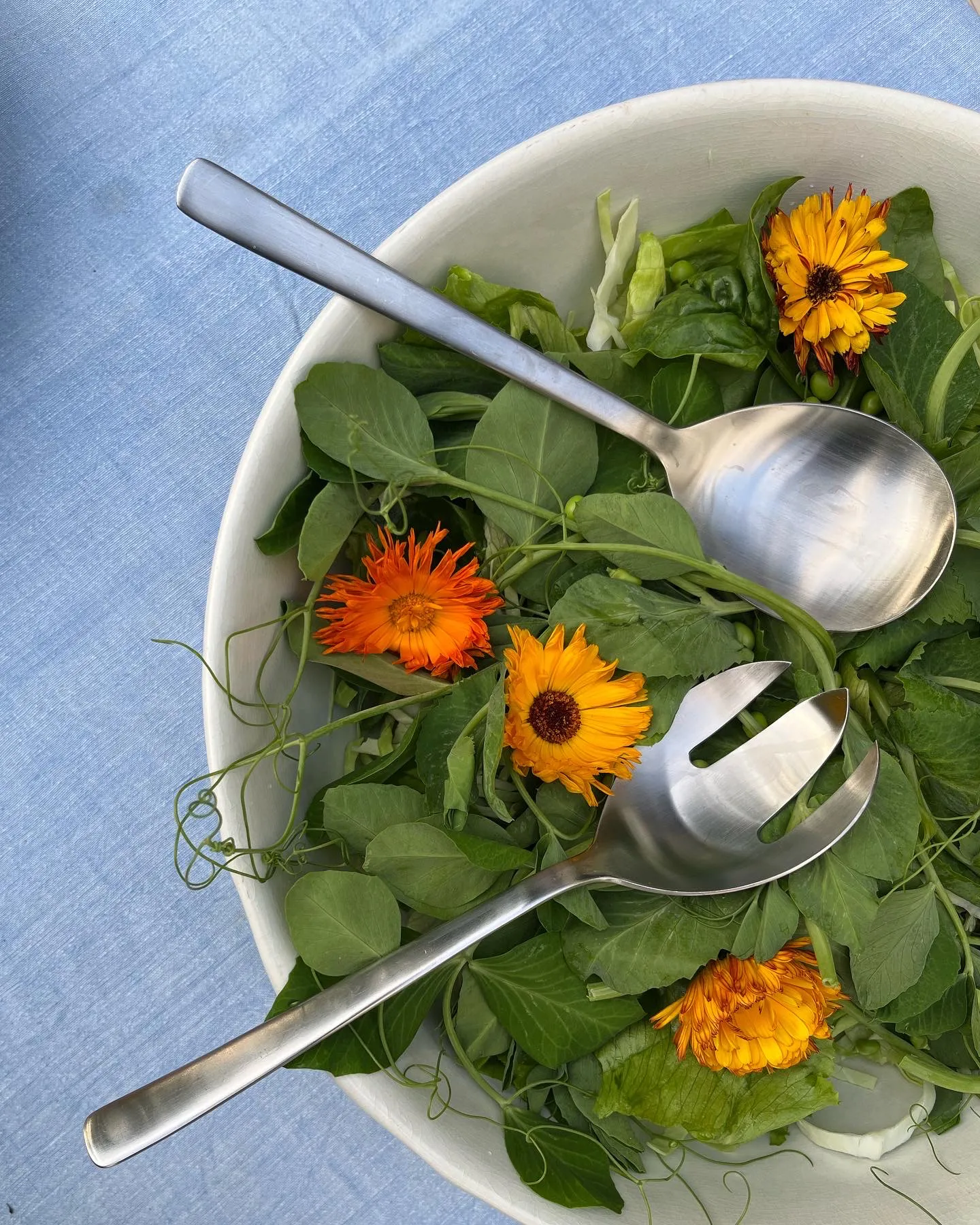 Grand Prix saladebestek 23,5 cm 2-delig, Matte steel Kay Bojesen