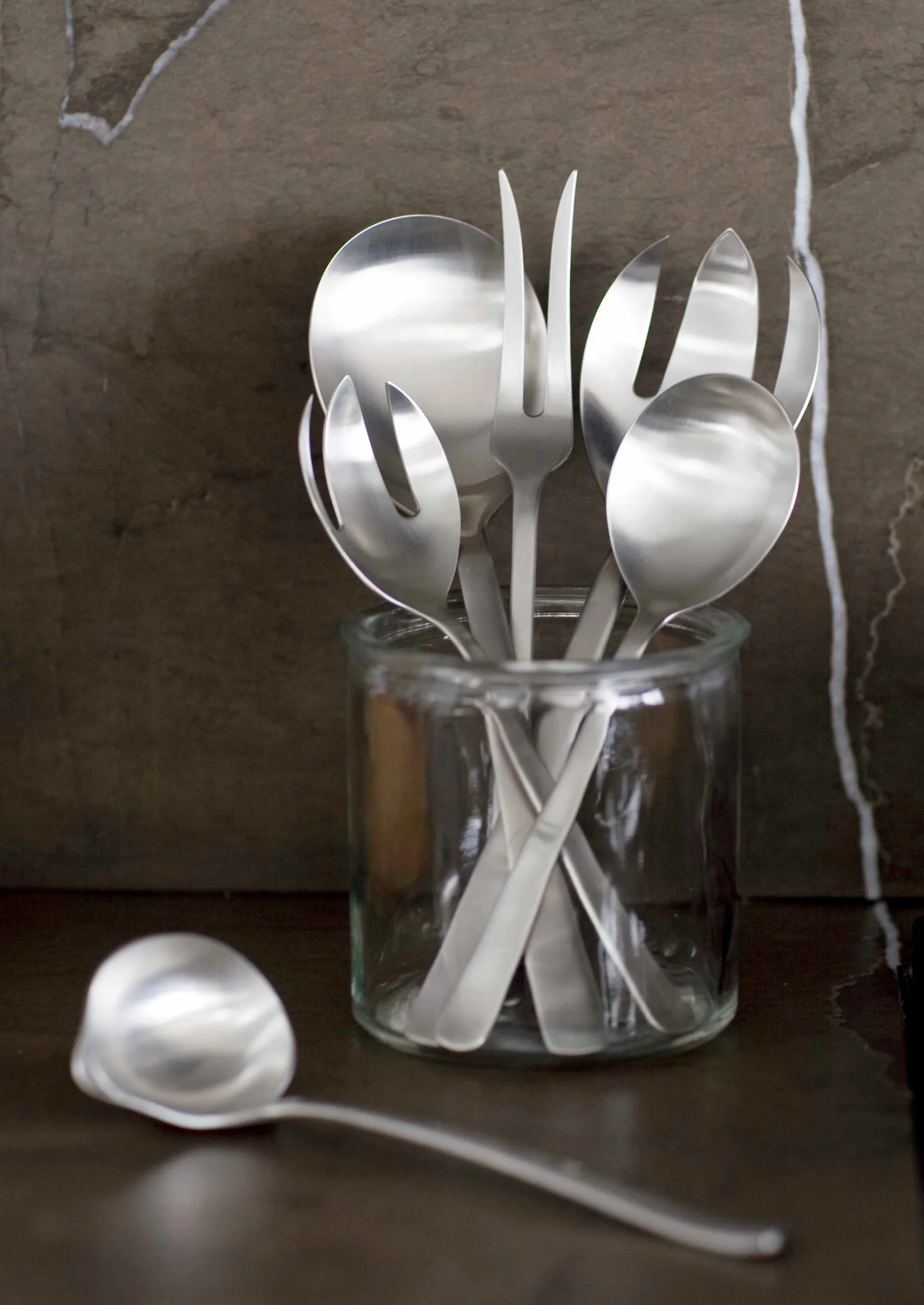 Grand Prix saladebestek 23,5 cm 2-delig, Polished steel Kay Bojesen