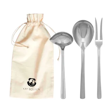 Grand Prix serveerset 3-delig - Polished steel - Kay Bojesen