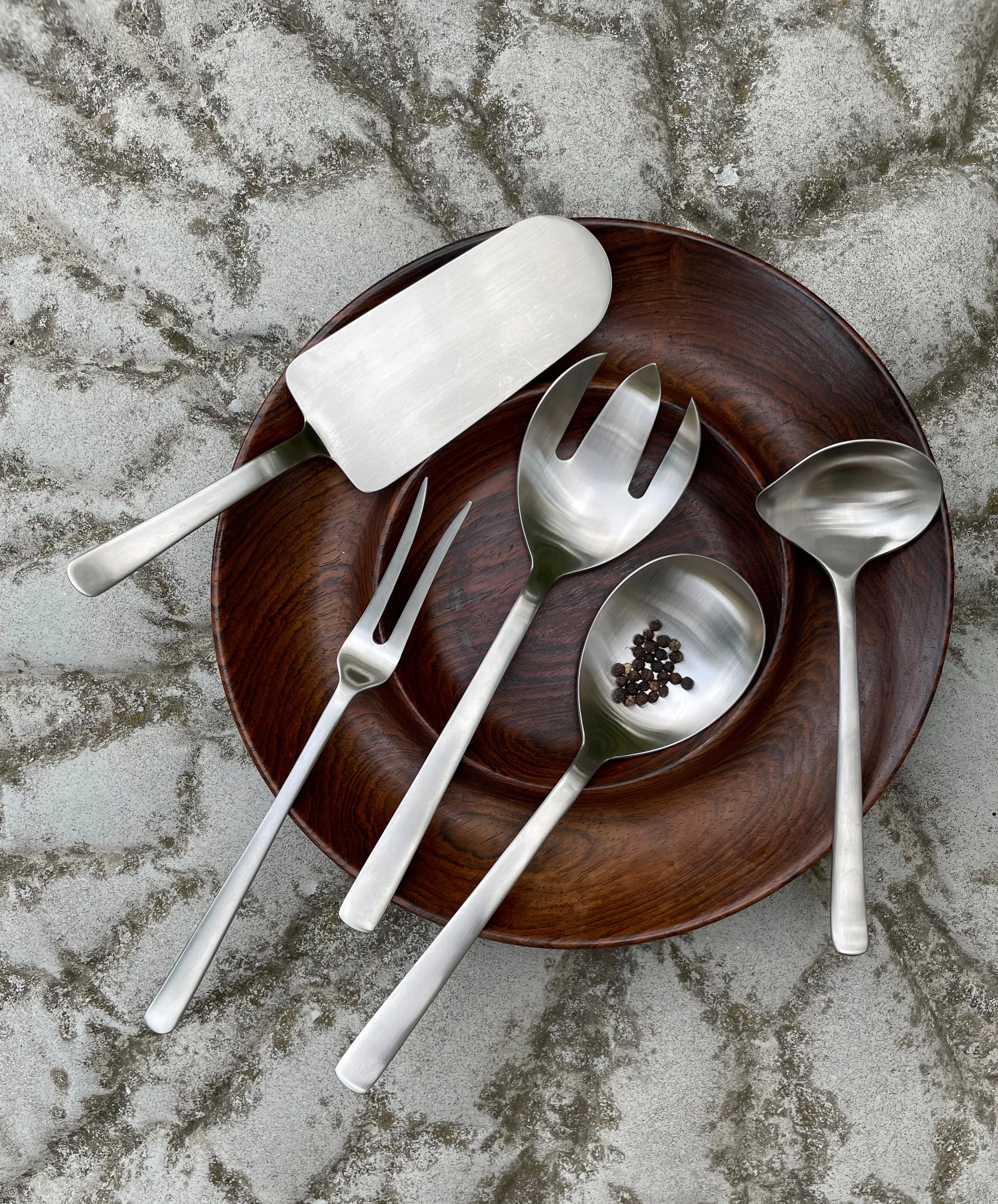 Grand Prix serveerset 3-delig, Polished steel Kay Bojesen