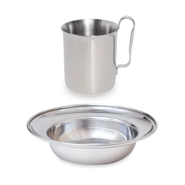 Kay Bojesen kinderservies 2-delig - Polished steel - Kay Bojesen