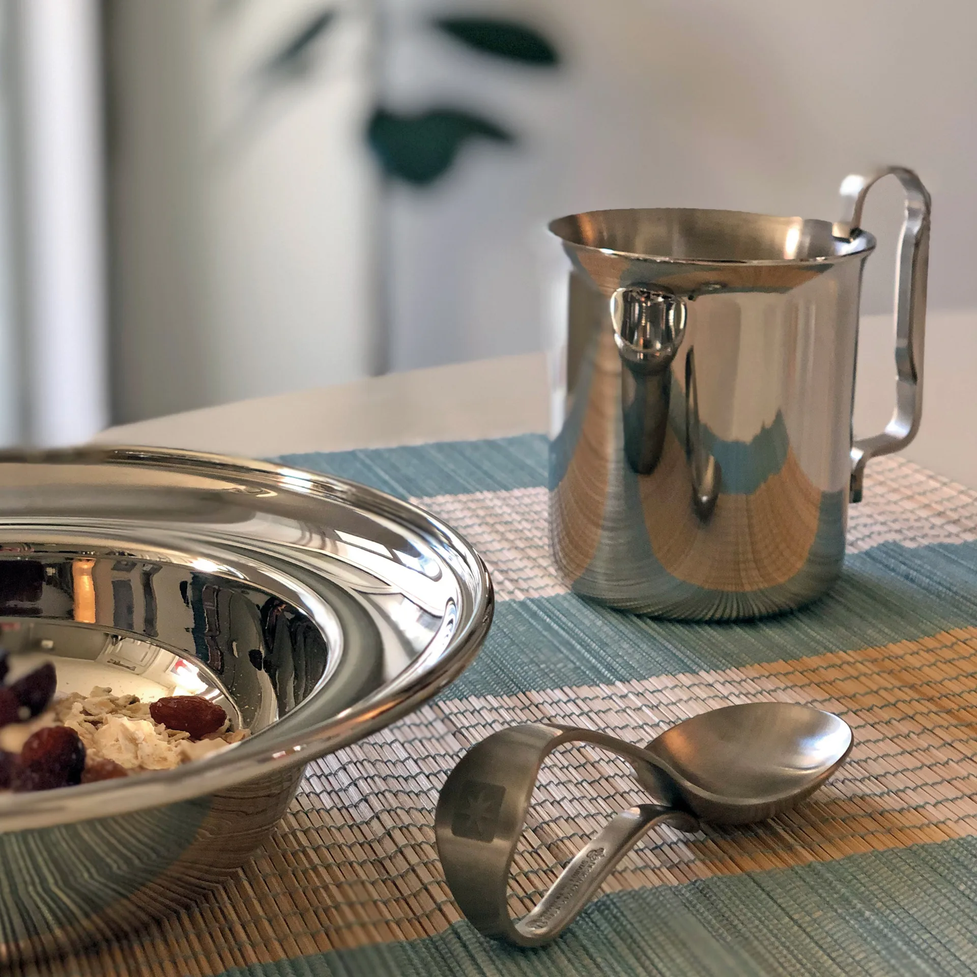 Kay Bojesen mok staal, Polished steel Kay Bojesen