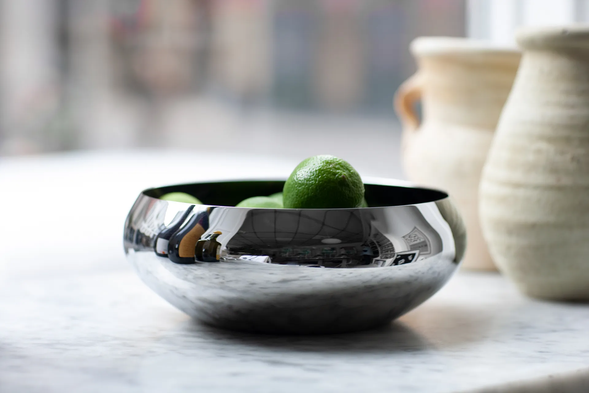 NEST schaal Ø23 cm, Polished steel Kay Bojesen