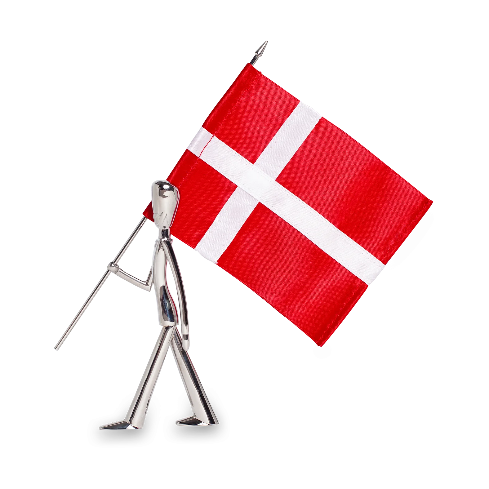 Royal Guard vlaggendrager figuur 18 cm, Polished steel Kay Bojesen