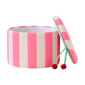 Cilinder zitpoef met opbergruimte - Roze, Ø40x30,5 cm - Kid's Concept