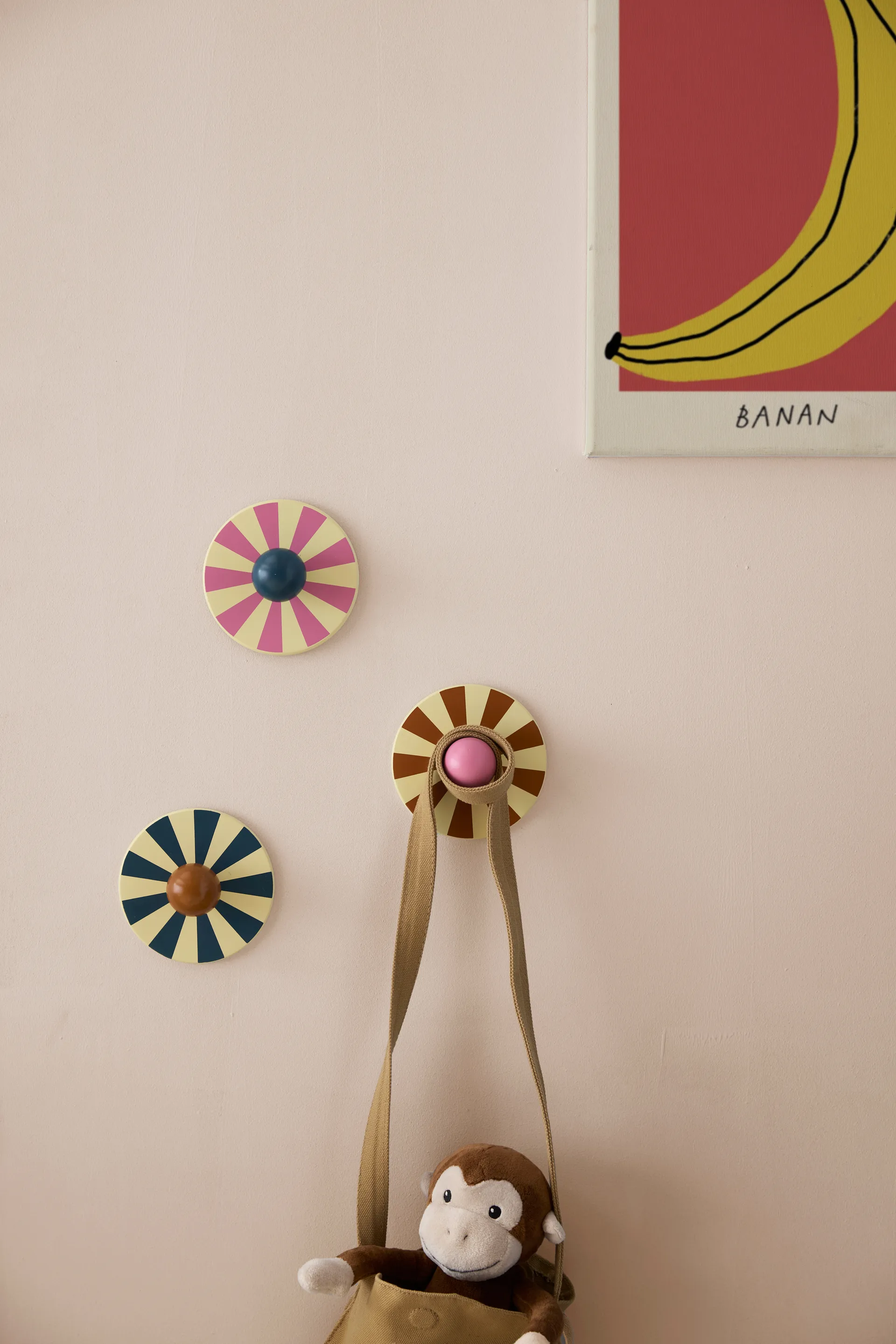 Circus haak 3-delig, Multi, Ø10x4,4 cm Kid's Concept