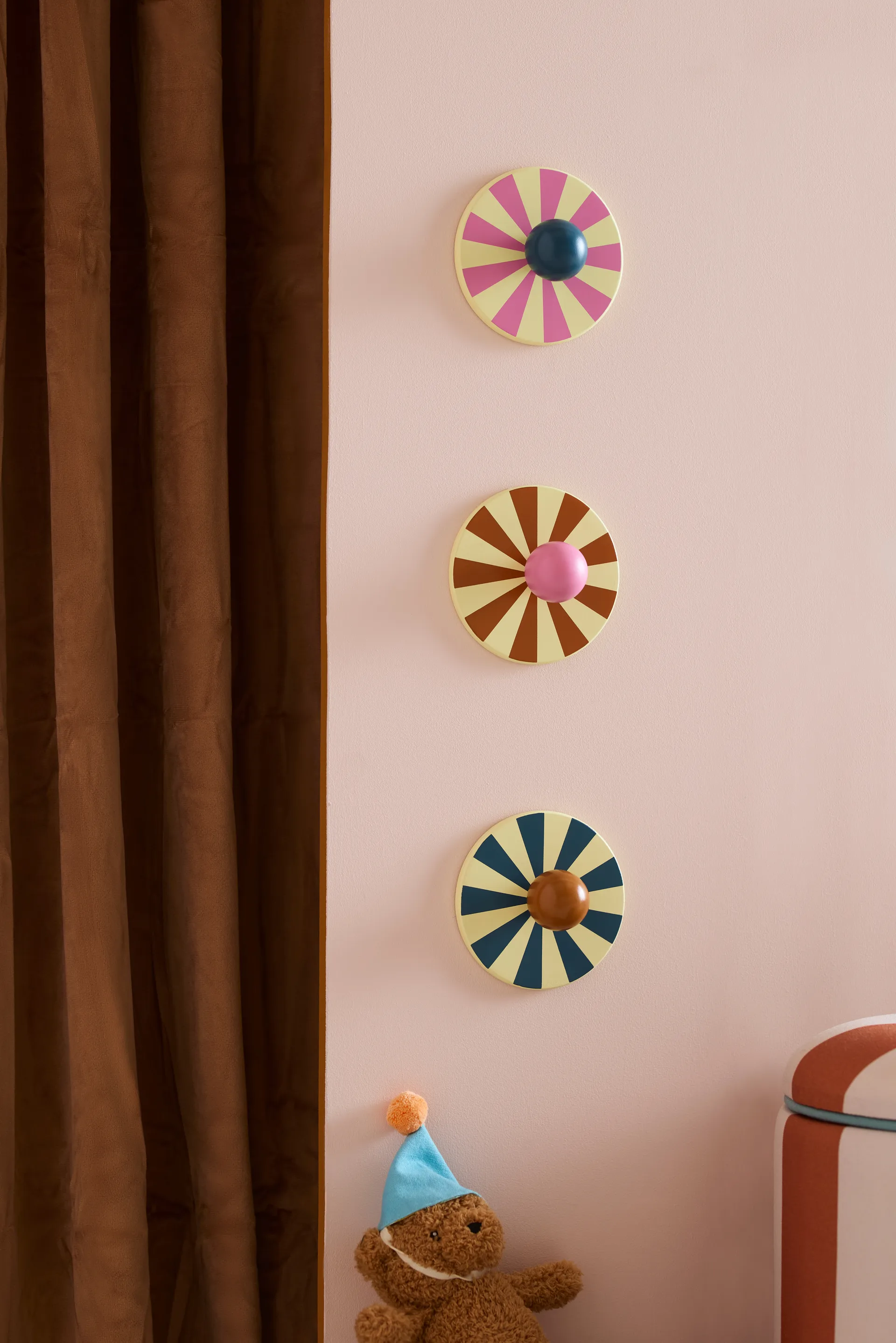 Circus haak 3-delig, Multi, Ø10x4,4 cm Kid's Concept