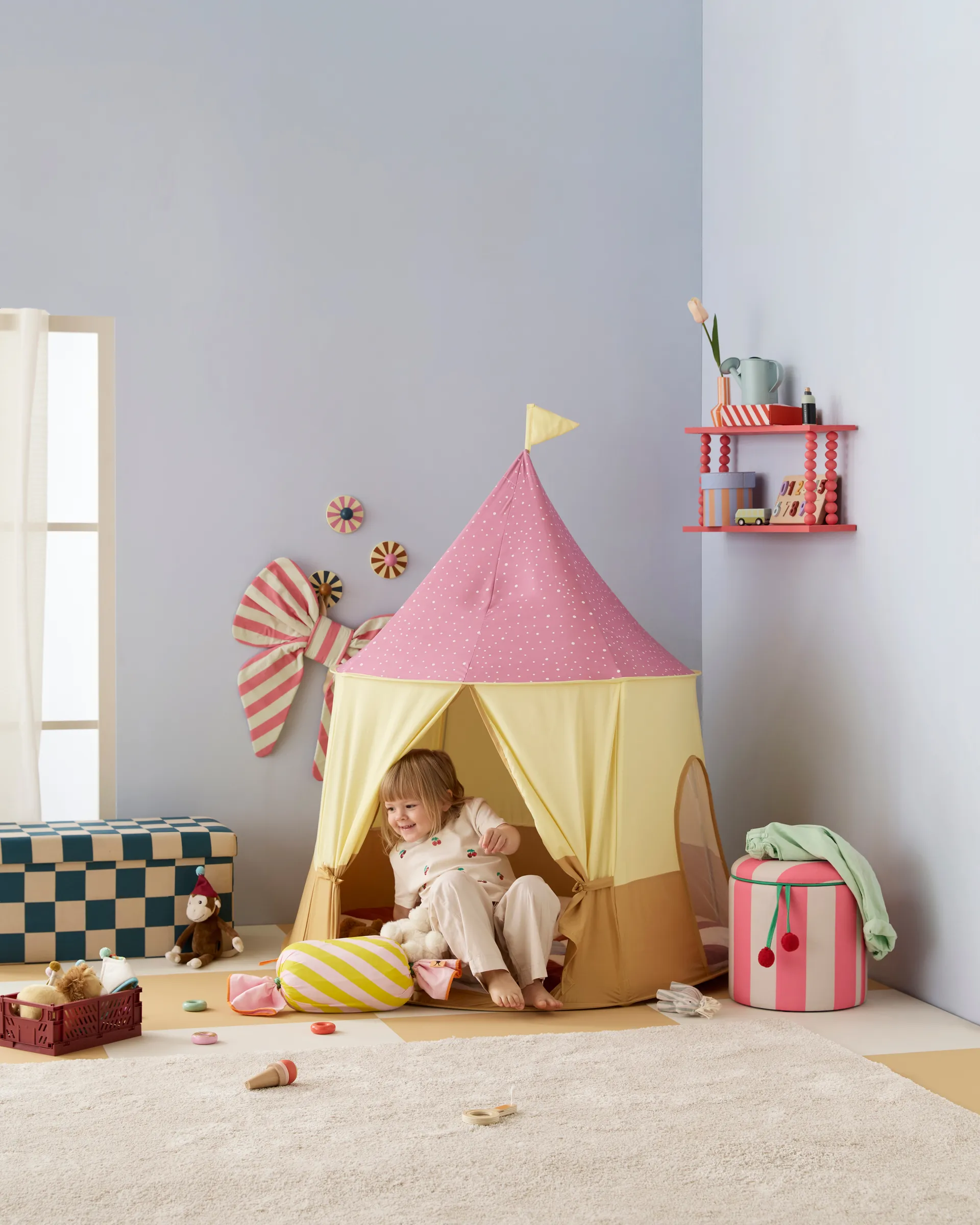 Circus tent, Roze, Ø115x120 cm Kid's Concept