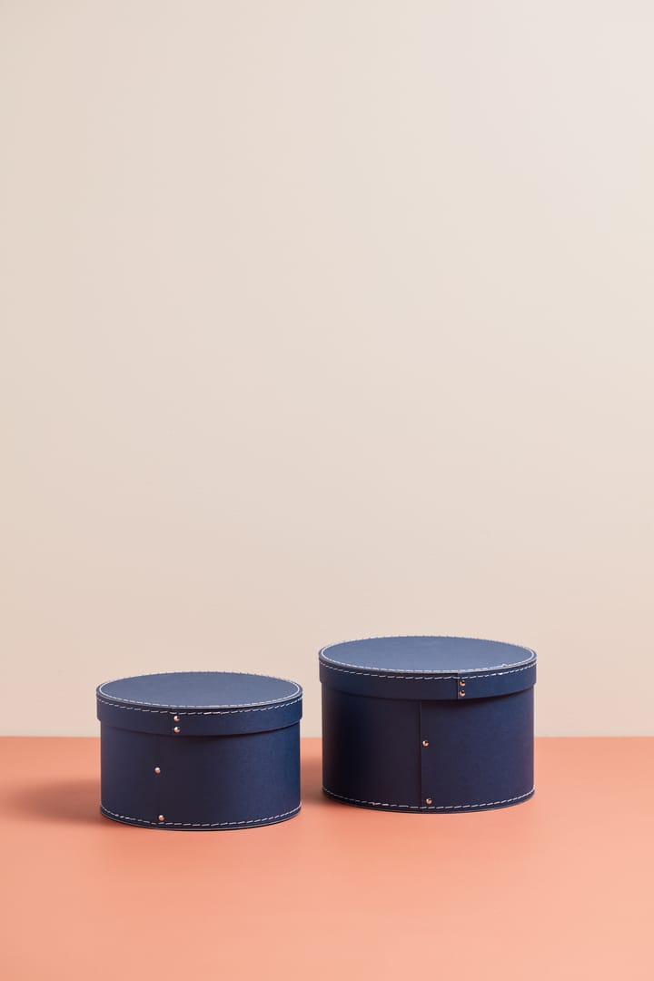 Kid's Base opbergdoos rond 2-delig, Donkerblauw Kid's Concept