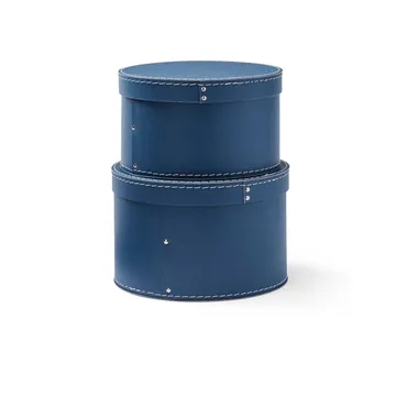 Kid's Base opbergdoos rond 2-delig - Donkerblauw - Kid's Concept