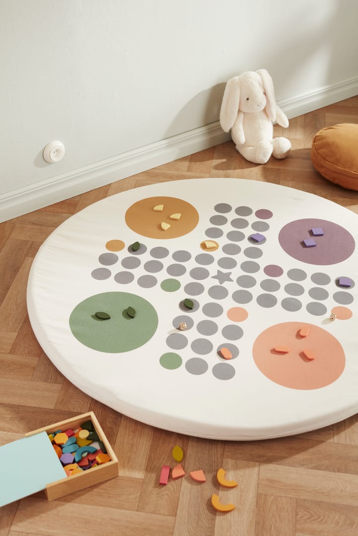 Kid's Base speelmat familiespel Ø110 cm, Wit Kid's Concept