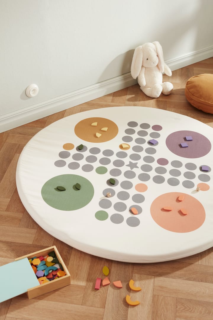 Kid's Base speelmat familiespel Ø110 cm - Wit - Kid's Concept