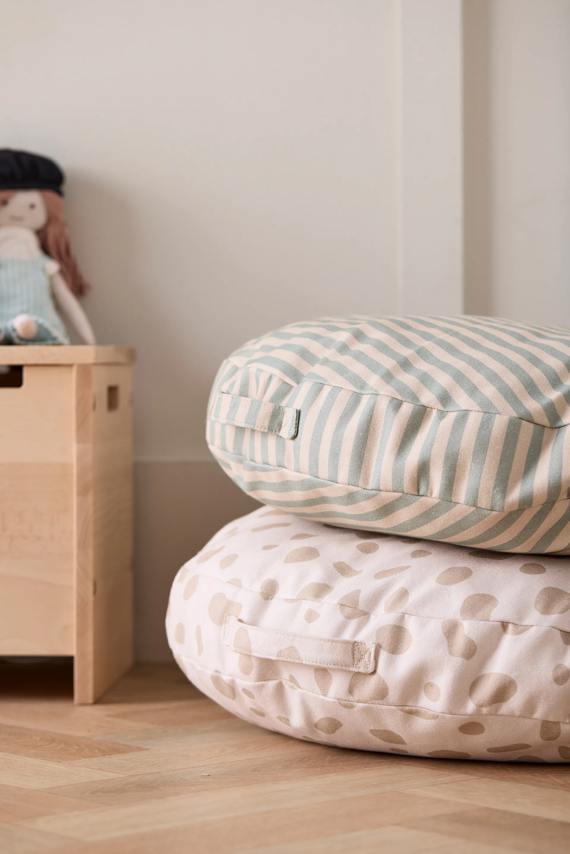 Kid's Base vloerkussen Ø60 cm, Rand Kid's Concept