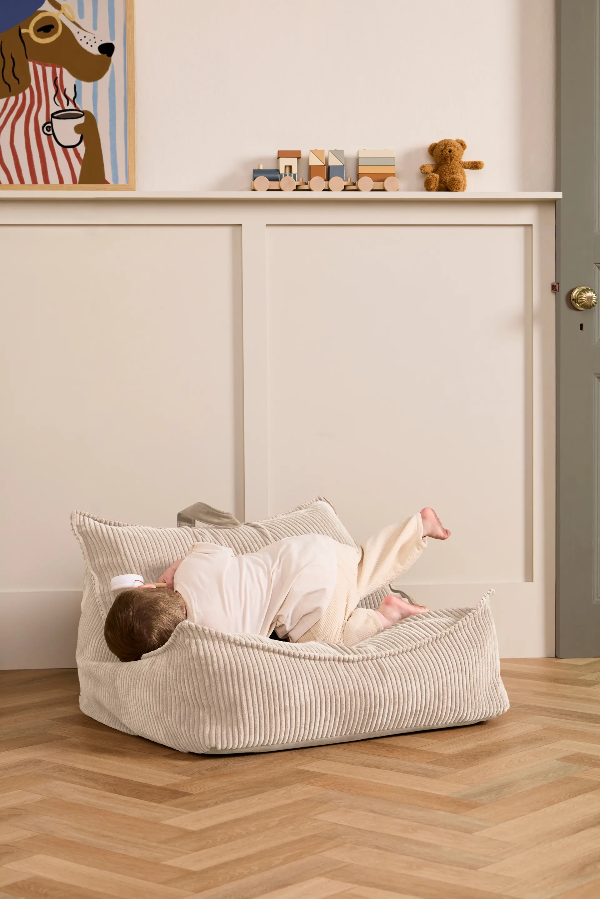 Kid's Base zitzak, Naturelwit Kid's Concept