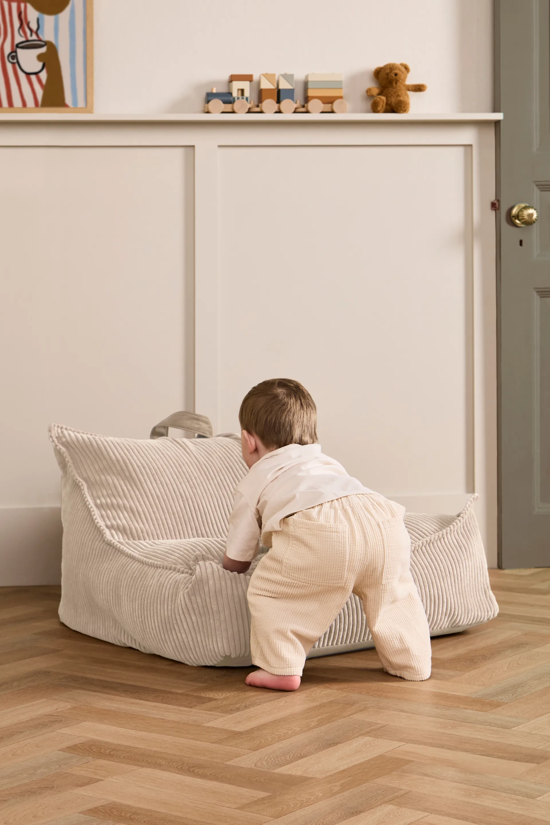 Kid's Base zitzak, Naturelwit Kid's Concept