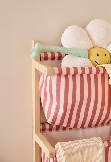 Opbergmand rand - Bruinroze, 40x19x60 cm - Kid's Concept