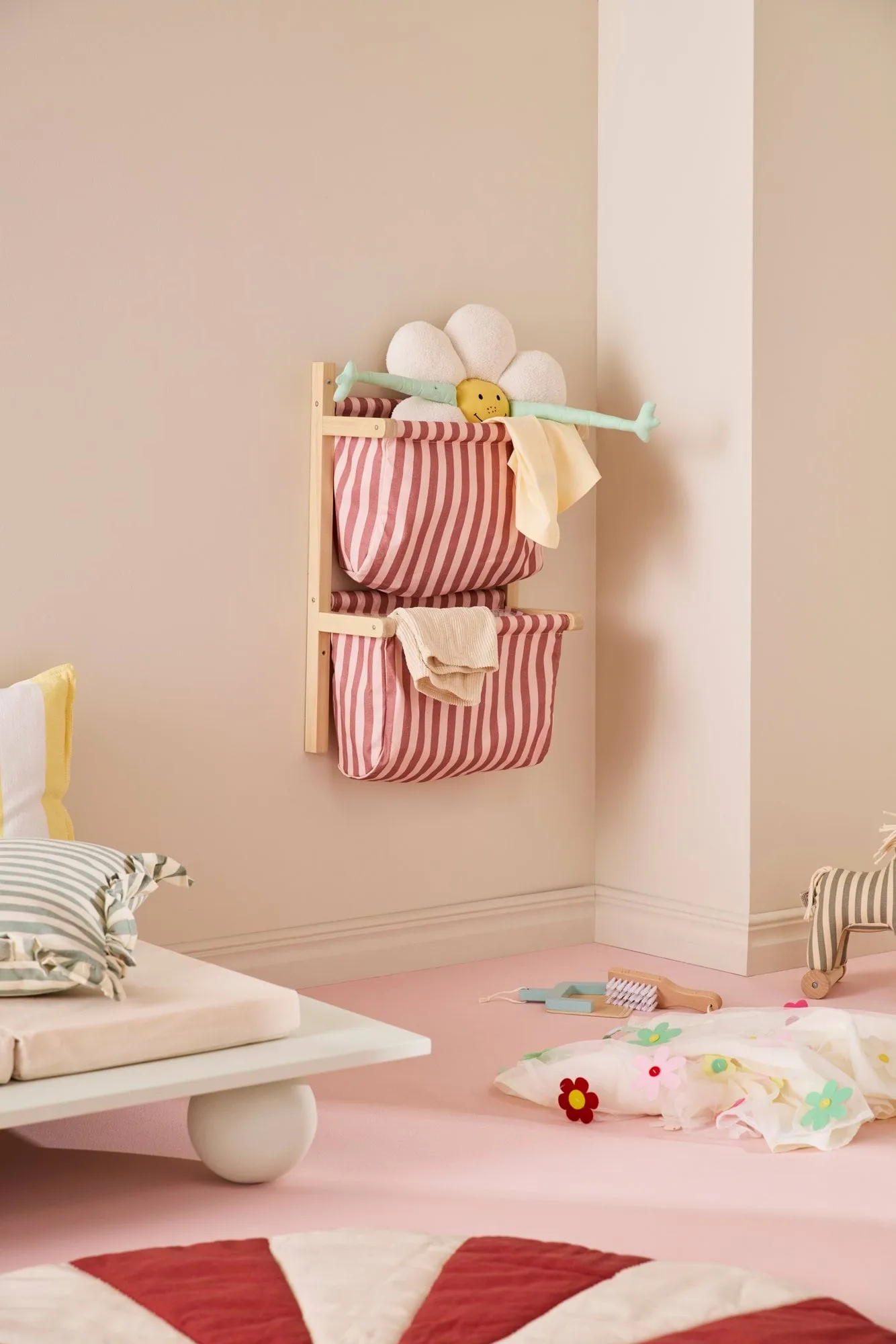 Opbergmand rand, Bruinroze, 40x19x60 cm Kid's Concept