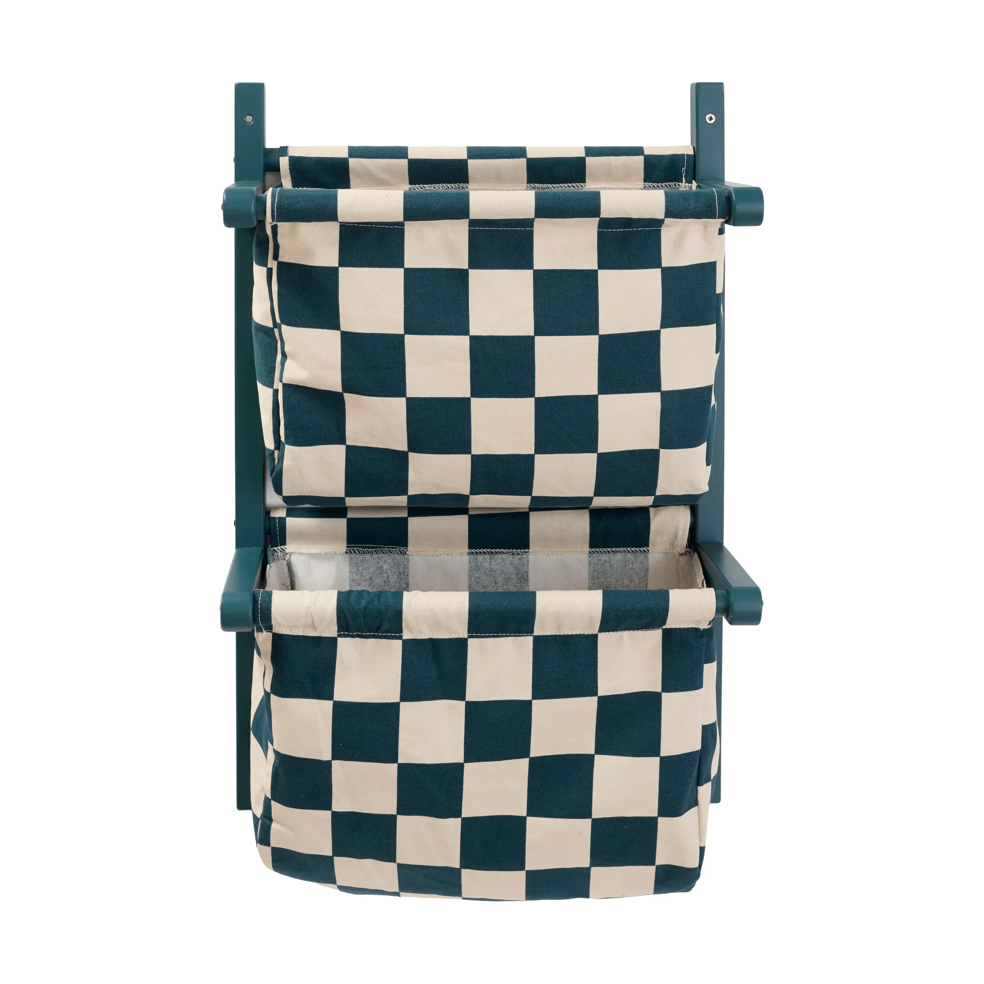 Opbergplank ruit, Blauwgroen, 40x19x60 cm Kid's Concept