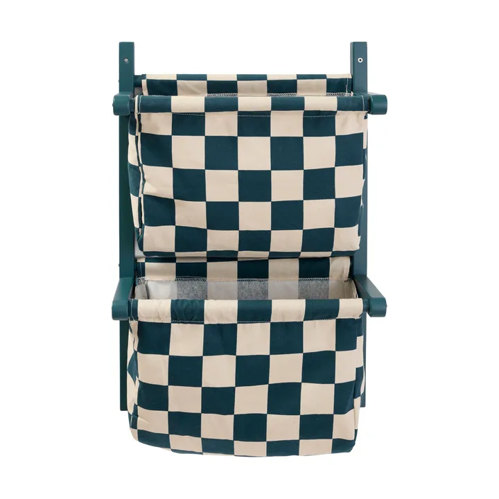 Opbergplank ruit - Blauwgroen, 40x19x60 cm - Kid's Concept