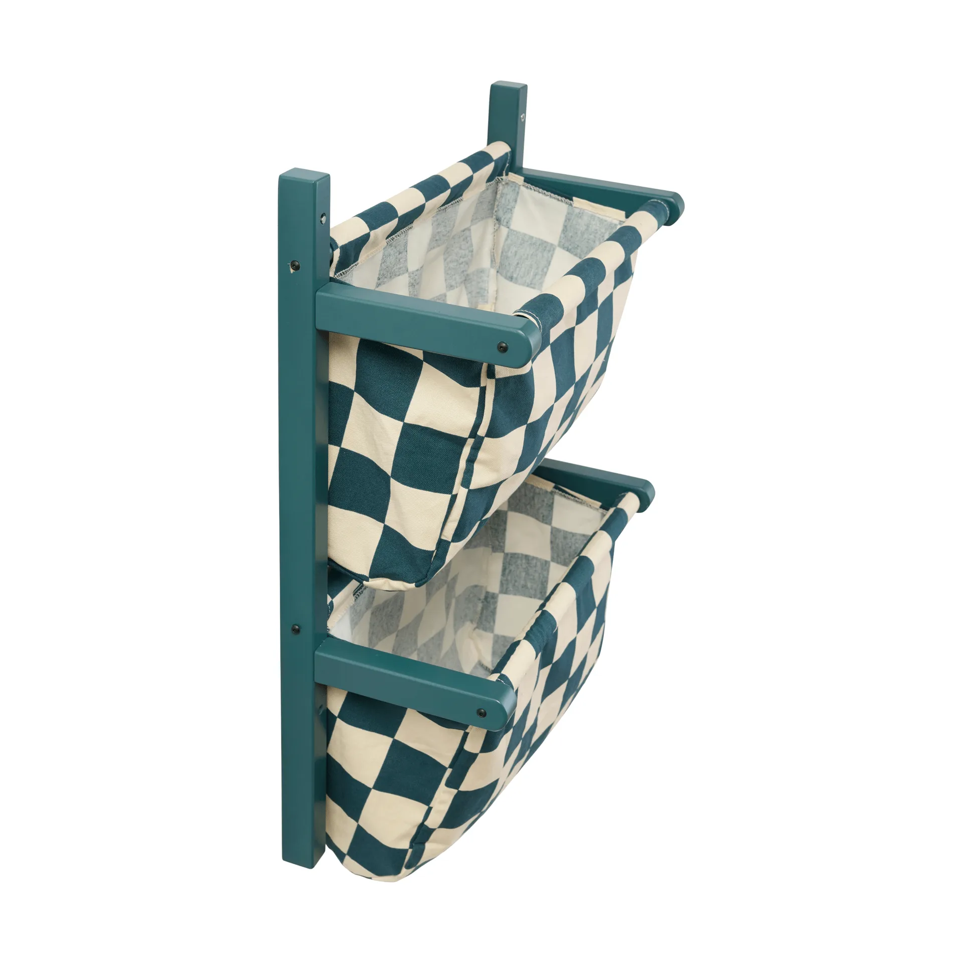 Opbergplank ruit, Blauwgroen, 40x19x60 cm Kid's Concept