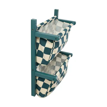 Opbergplank ruit - Blauwgroen, 40x19x60 cm - Kid's Concept