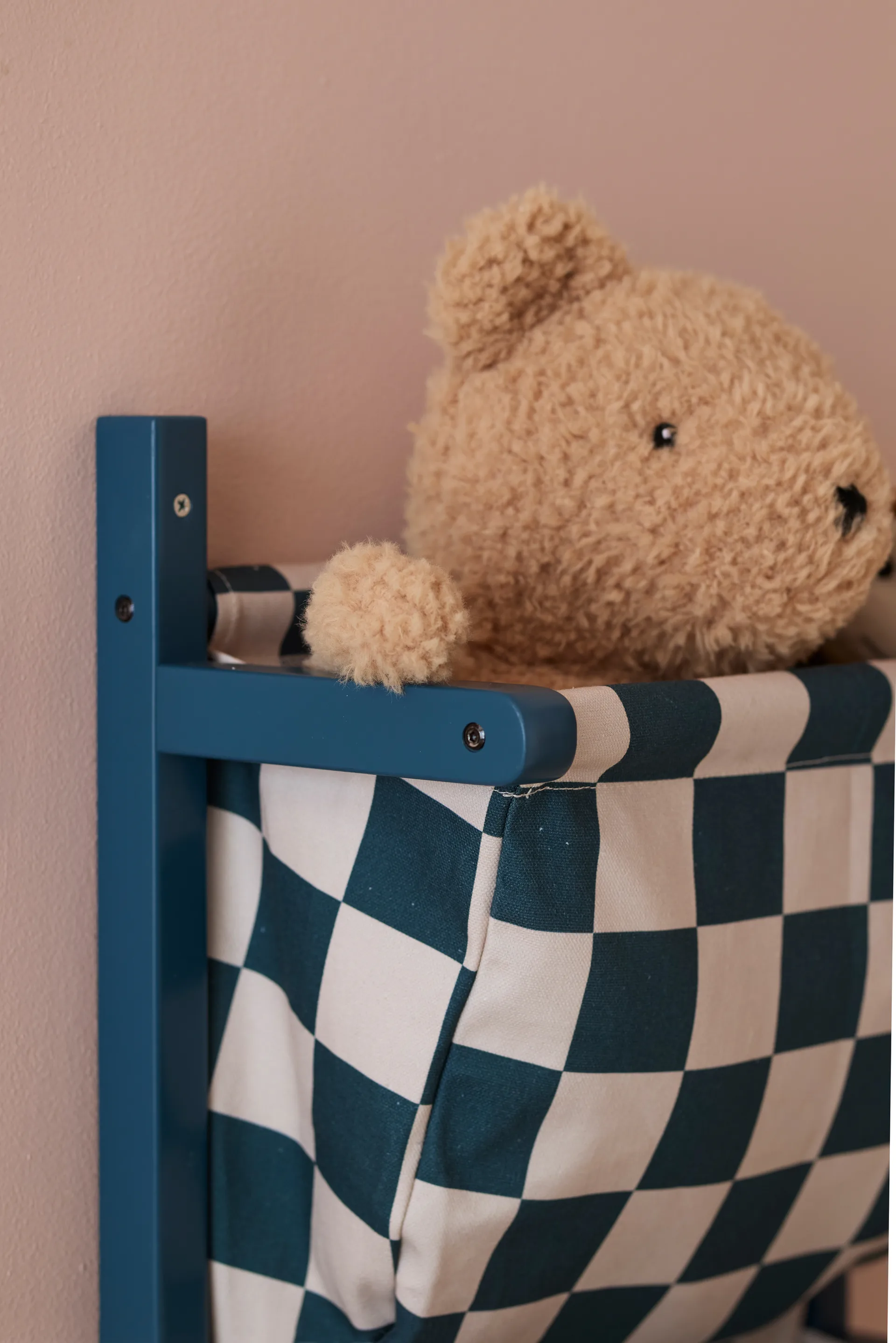 Opbergplank ruit, Blauwgroen, 40x19x60 cm Kid's Concept