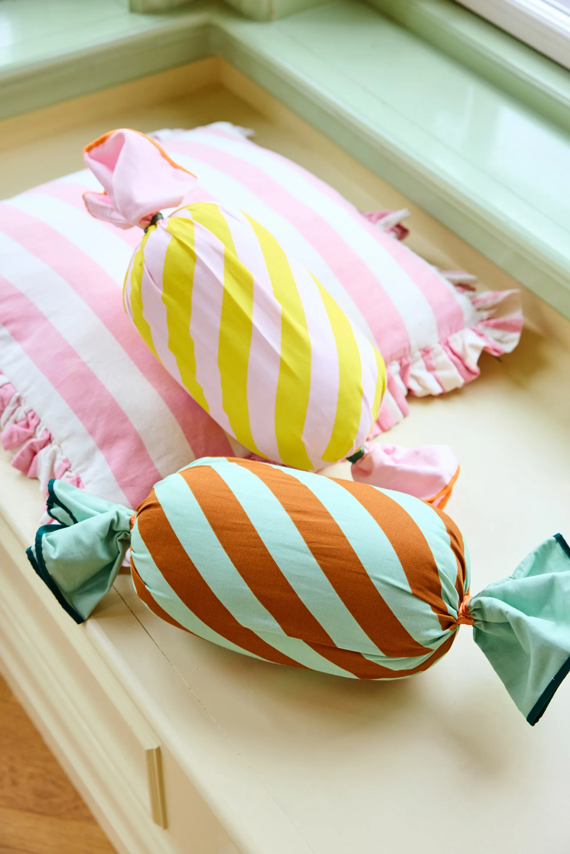 Pippi caramel kussen, Groen Kid's Concept