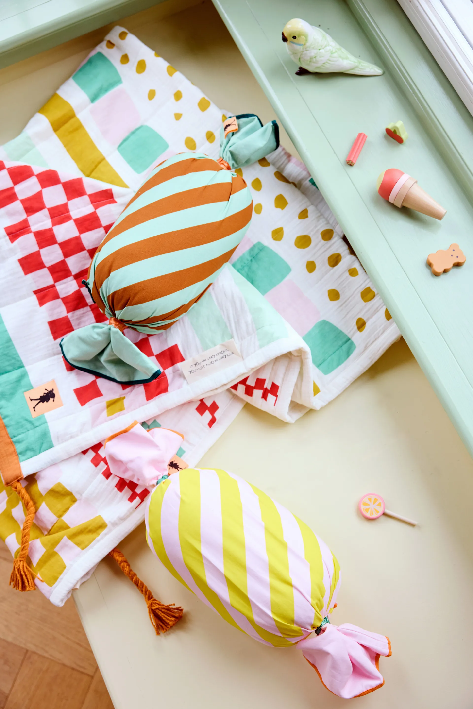 Pippi caramel kussen, Roze Kid's Concept
