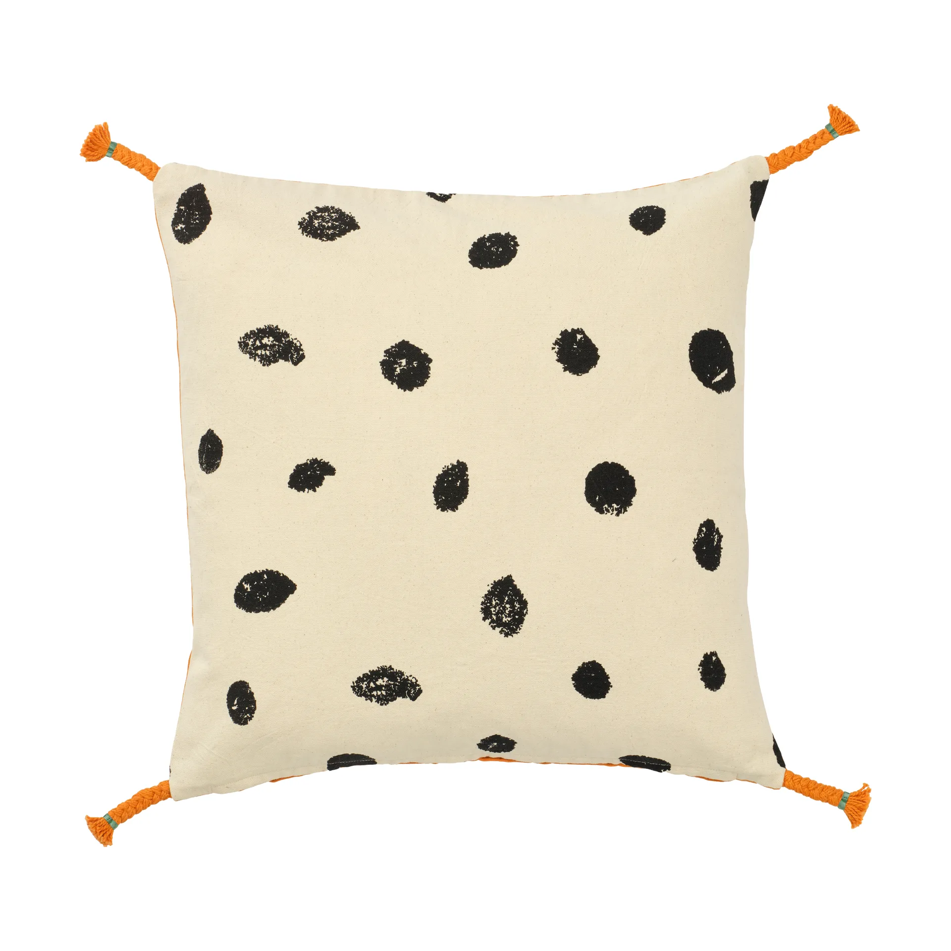 Pippi kussensloop 50x50 cm, Wit-oranje Kid's Concept