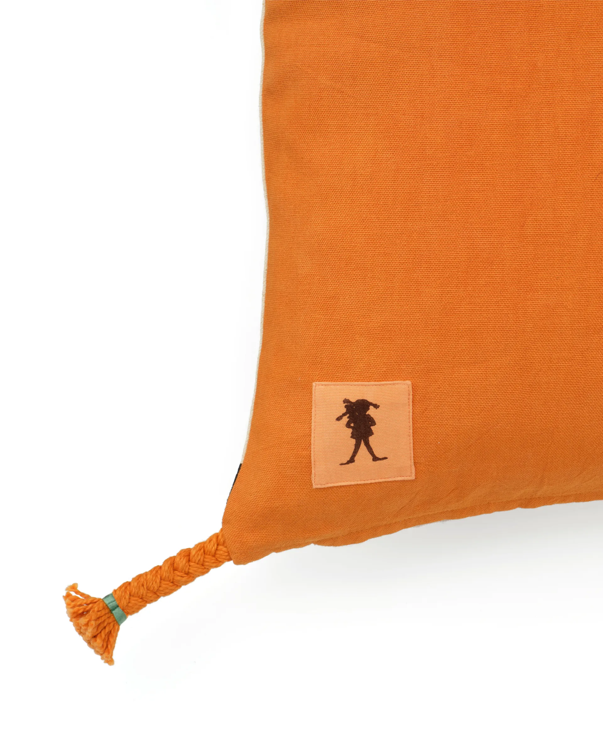 Pippi kussensloop 50x50 cm, Wit-oranje Kid's Concept