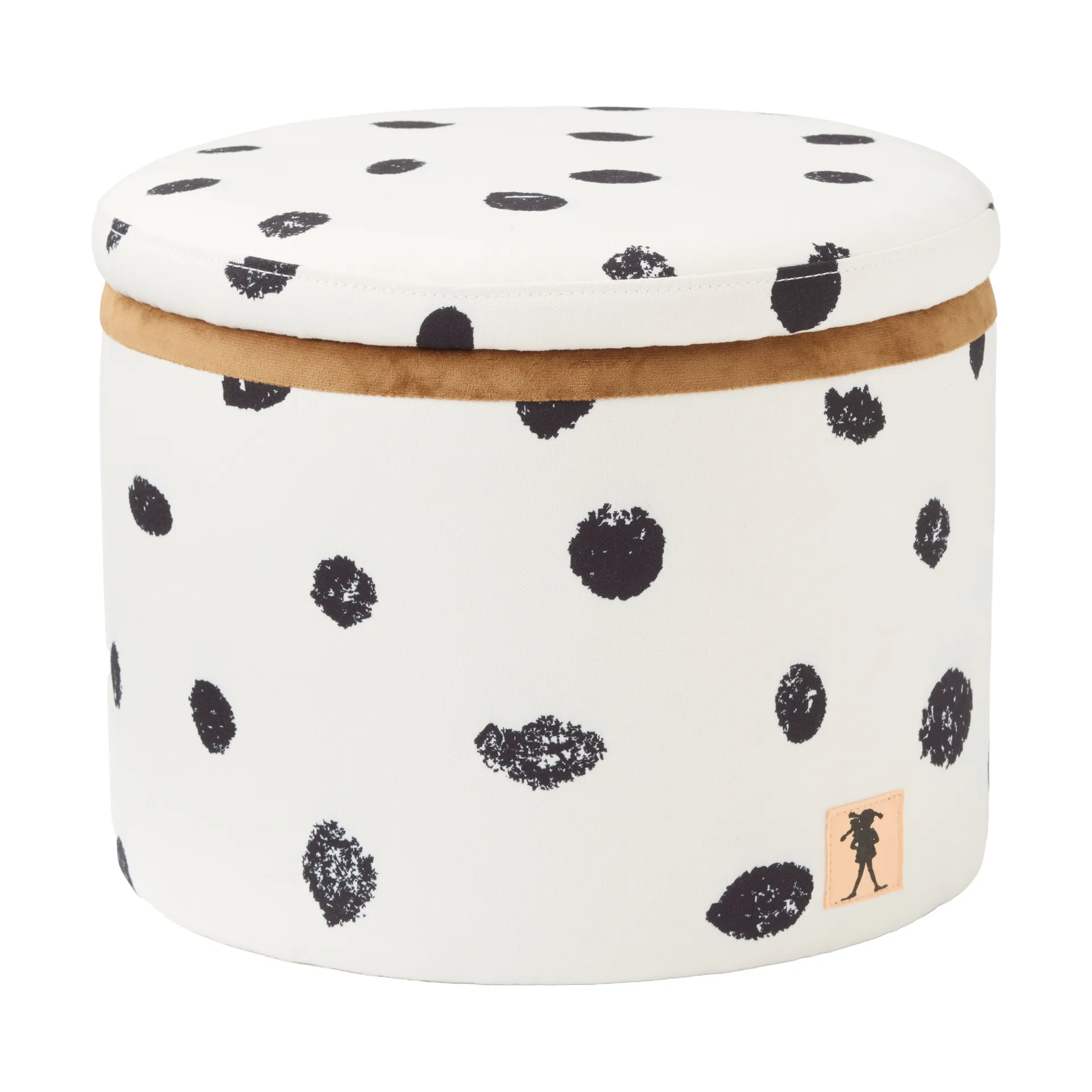 Pippi poef met opberging Ø40x30,5 cm, Multi Kid's Concept