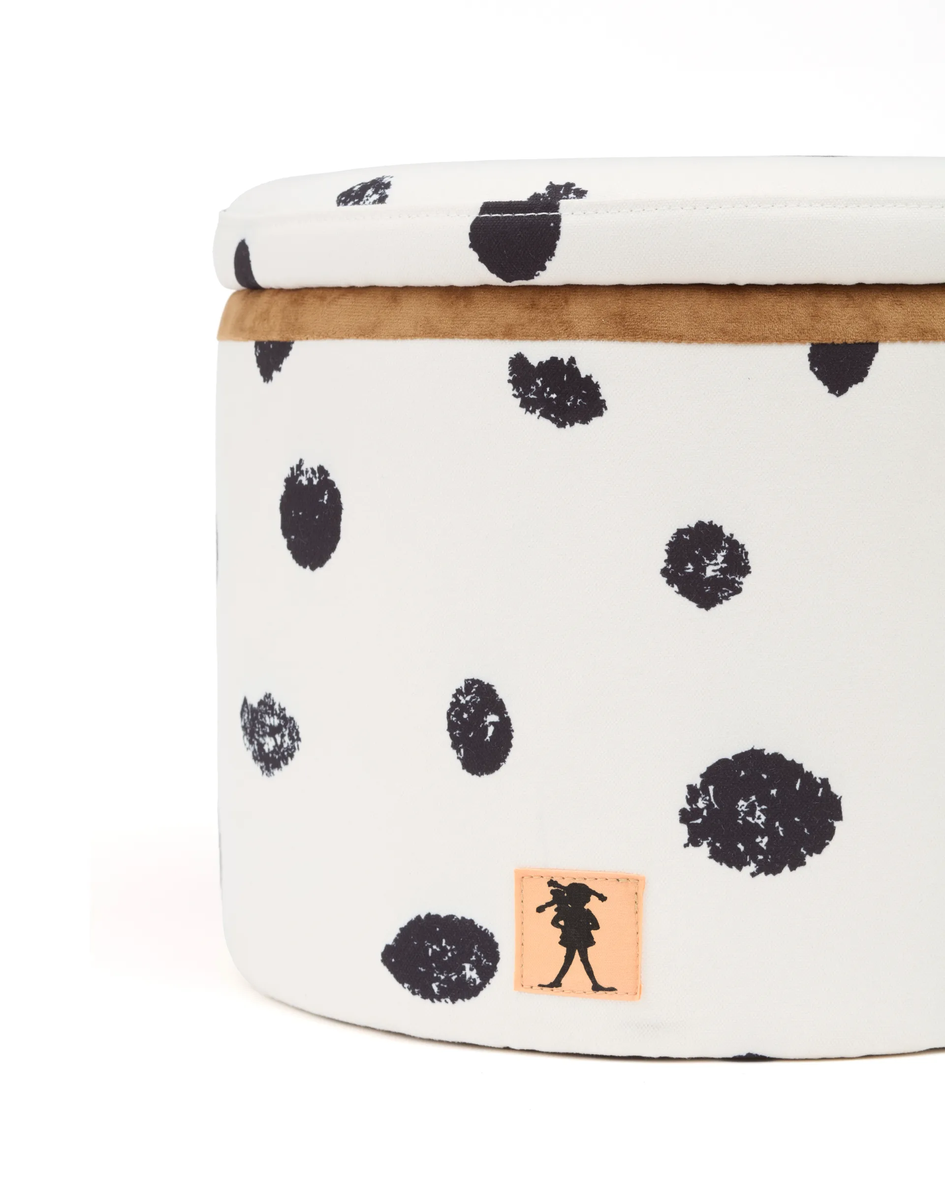 Pippi poef met opberging Ø40x30,5 cm, Multi Kid's Concept