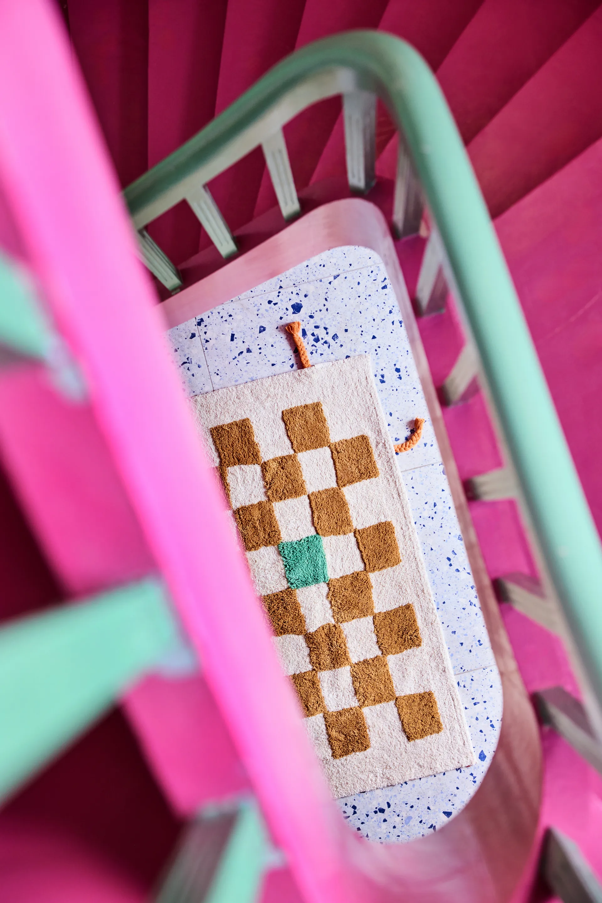 Pippi vloerkleed ruit, Khaki, 120x160 cm Kid's Concept