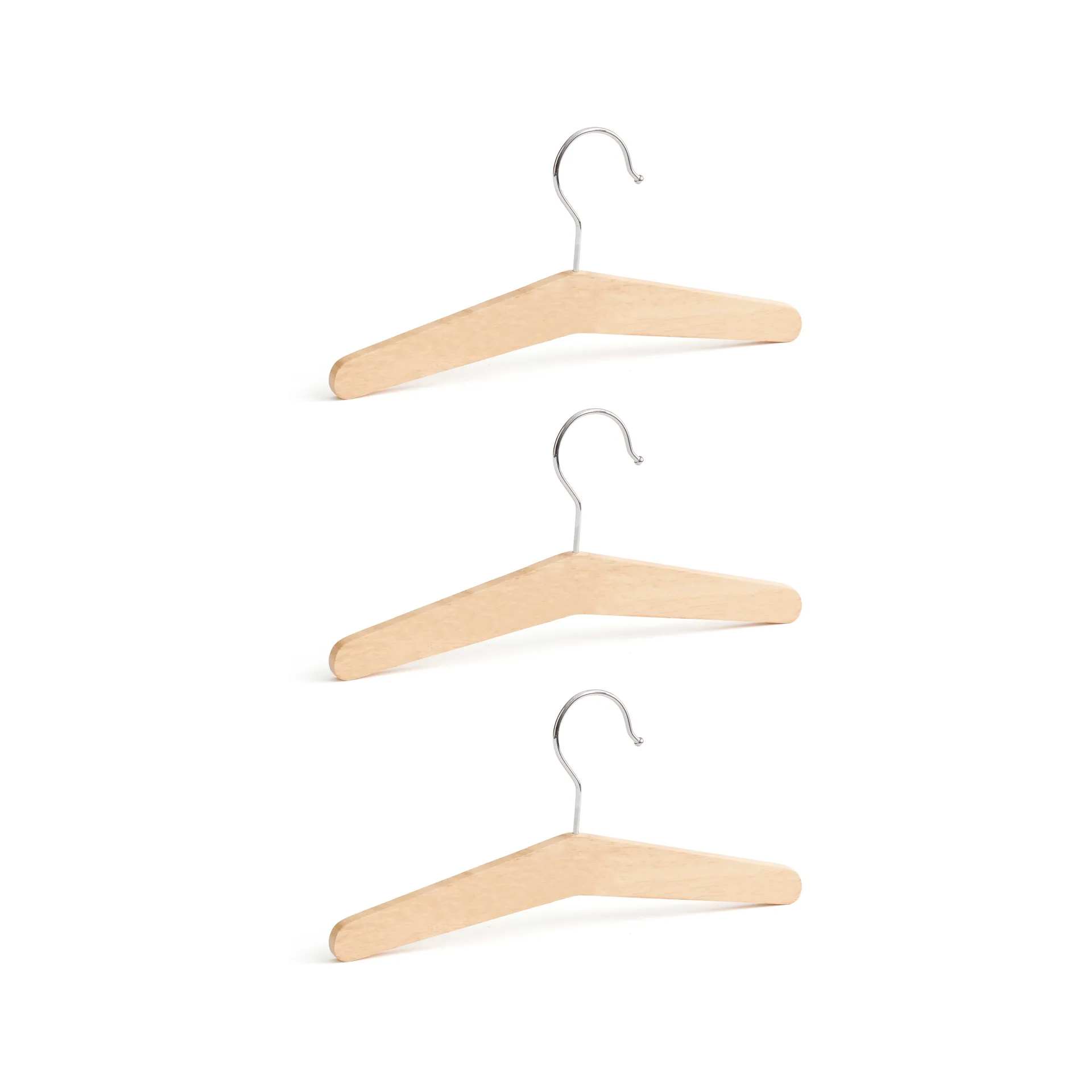 Saga blonde kleerhanger 3-pack, Beuken Kid's Concept