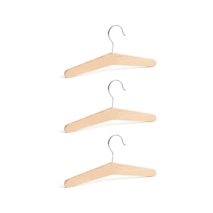 Saga blonde kleerhanger 3-pack - Beuken - Kid's Concept