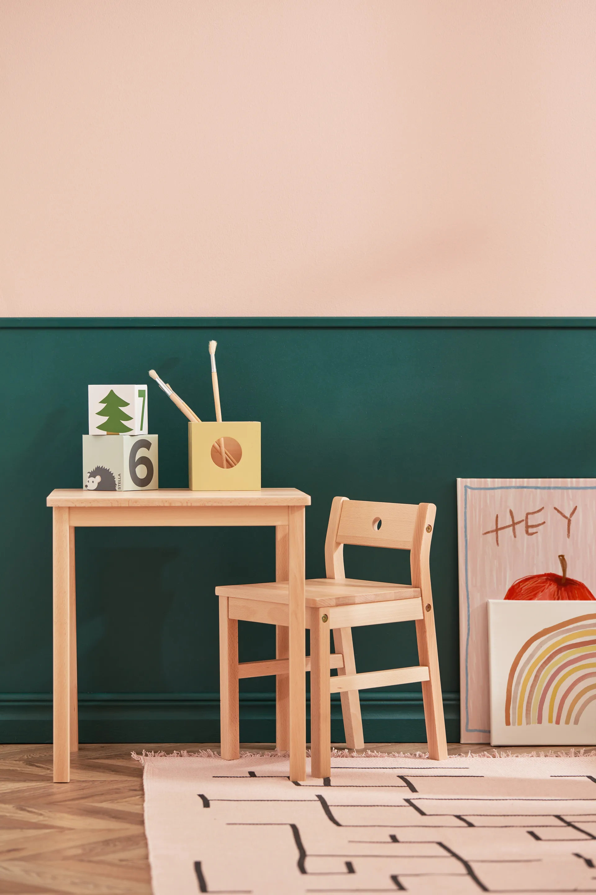 Saga blonde stoel, Beuken Kid's Concept