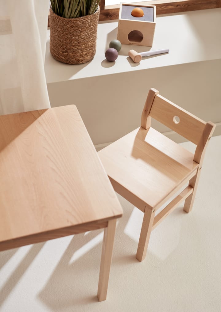 Saga blonde stoel, Beuken Kid's Concept