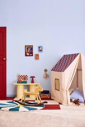 Speeltent, 110x80x124 cm - Duifblauw ruit - Kid's Concept