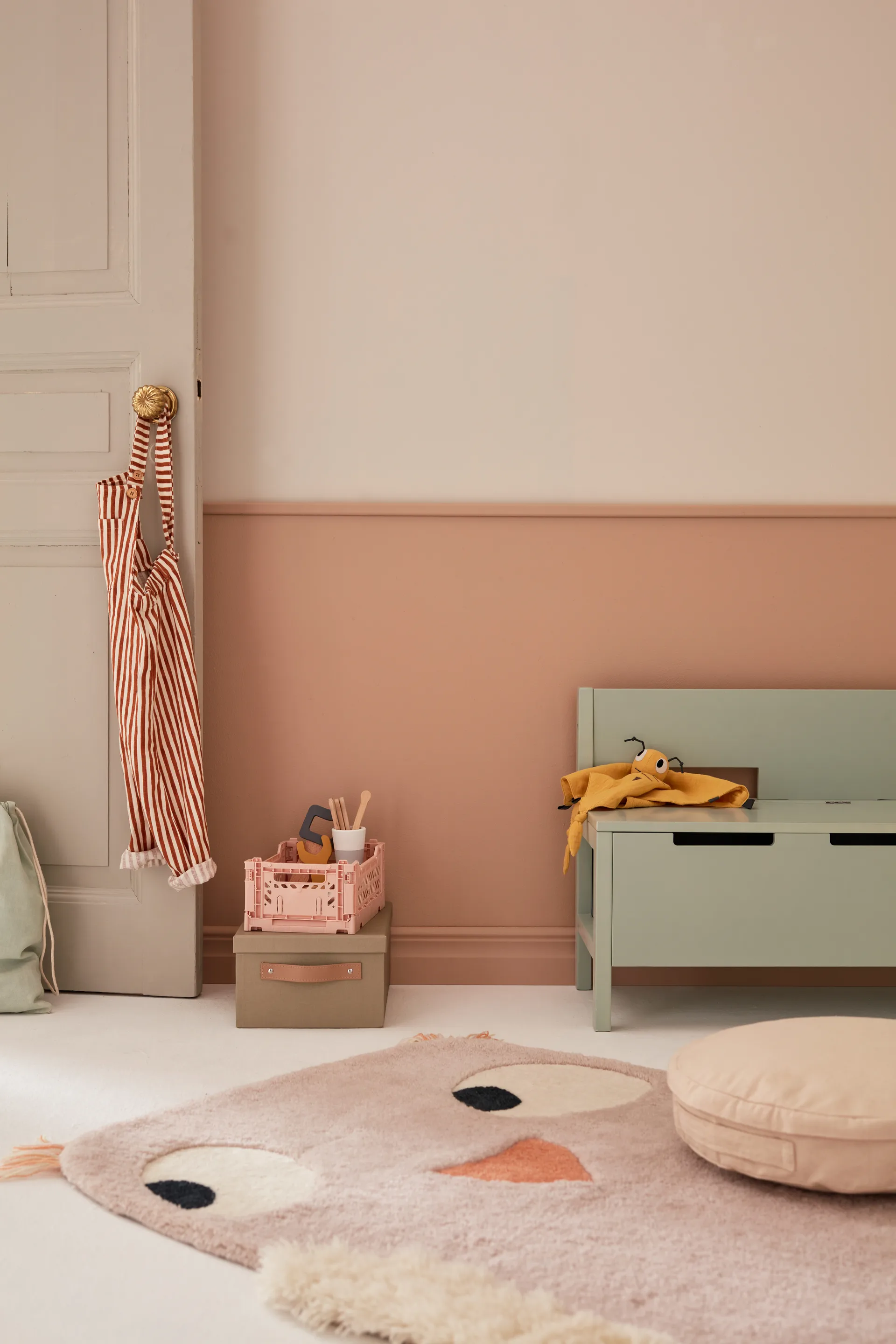 Star bank met opbergruimte, Lichtgroen Kid's Concept