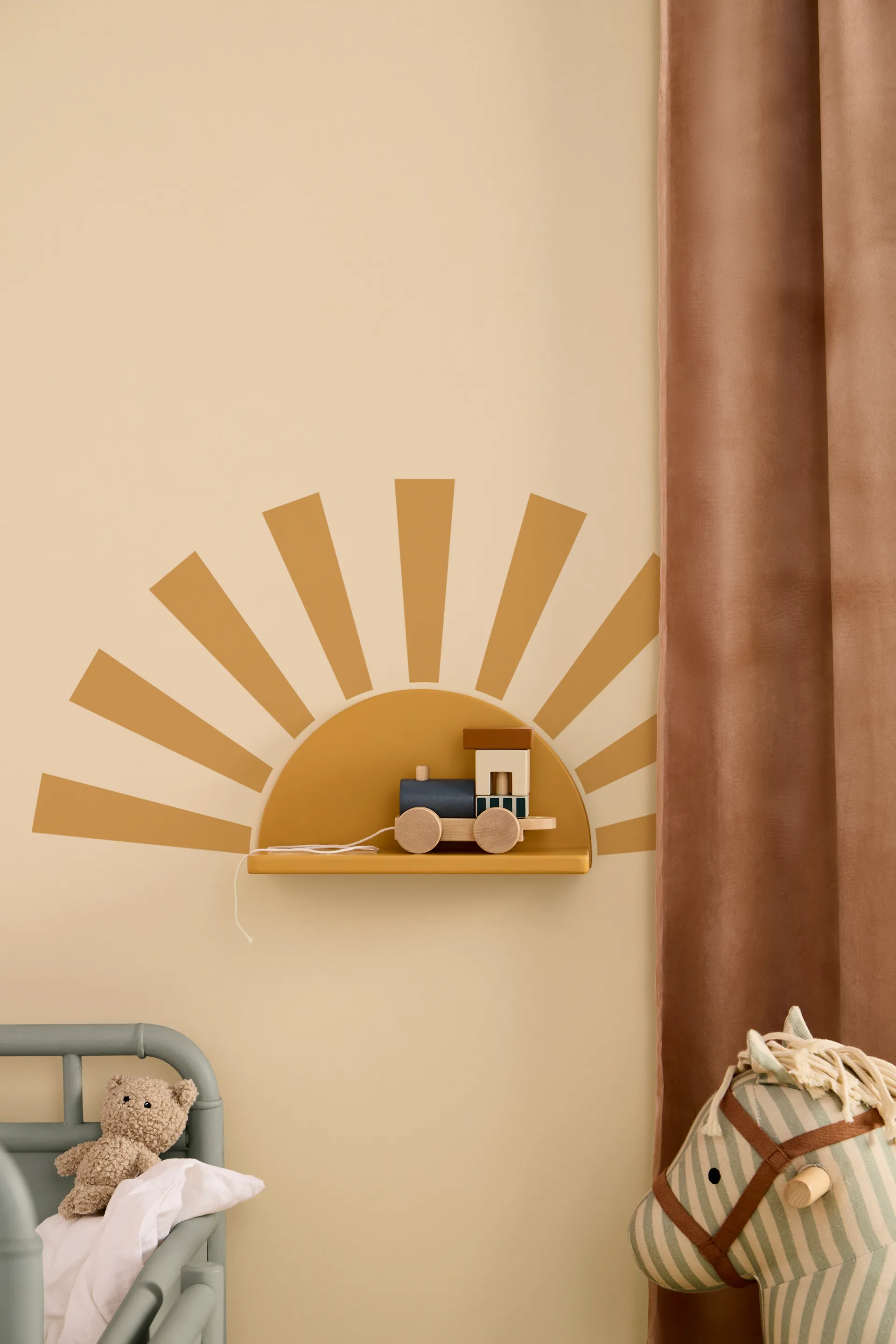 Star plank cirkel incl stickers, Mosterd Kid's Concept