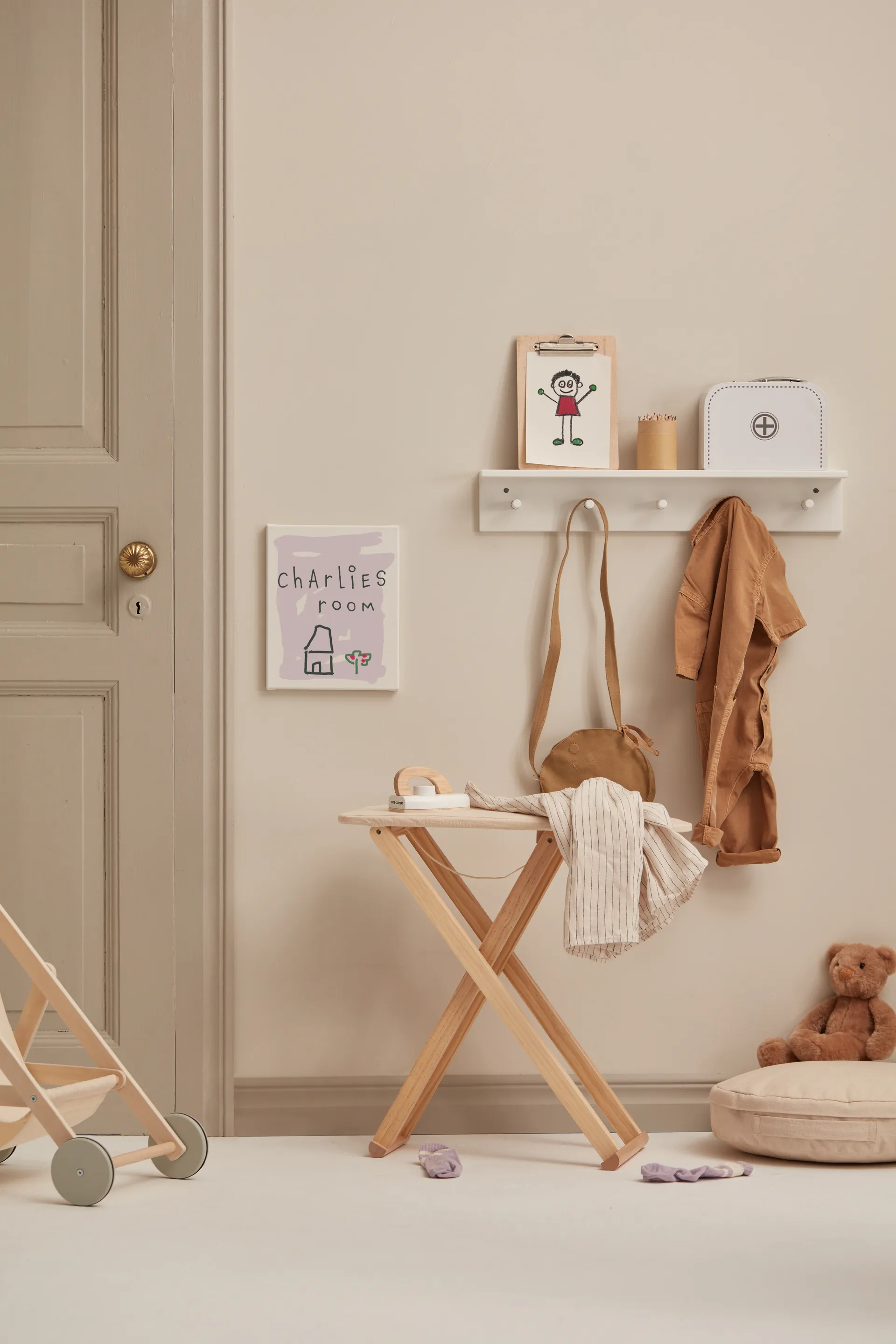 Star plank met haken, Wit Kid's Concept