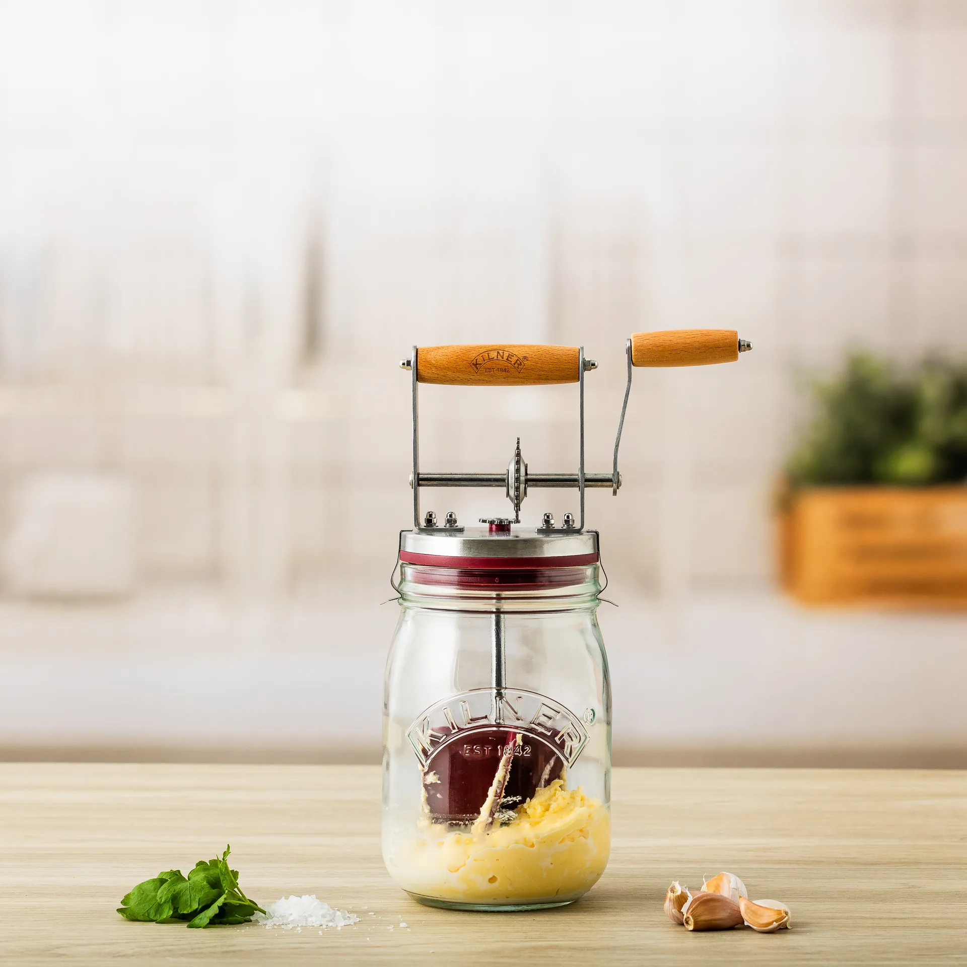 Kilner boterkarn, Helder-rood, 1 L Kilner