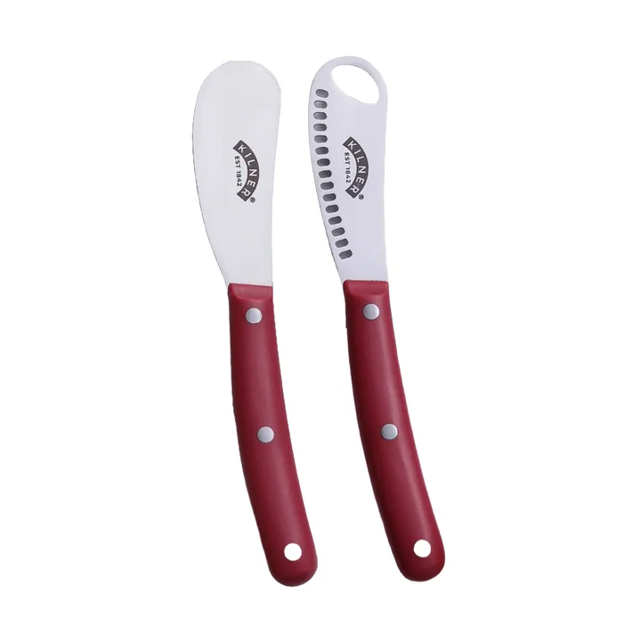 Kilner botermessen set - Rood-roestvrij staal - Kilner