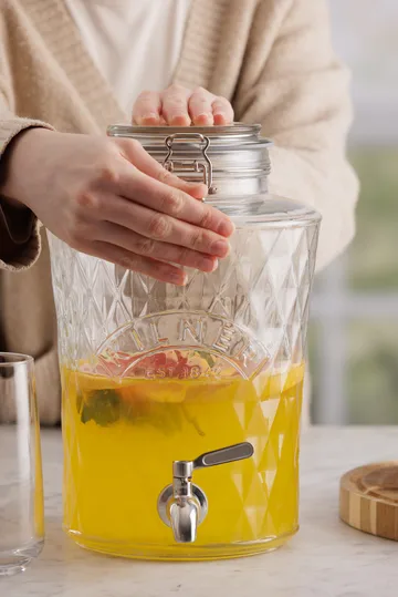Kilner DIAMANT drankdispenser met tapkraan - Helder, 5 L - Kilner