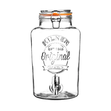 Kilner drankdispenser met tapkraan - Helder-roestvrij staal, 8 L - Kilner