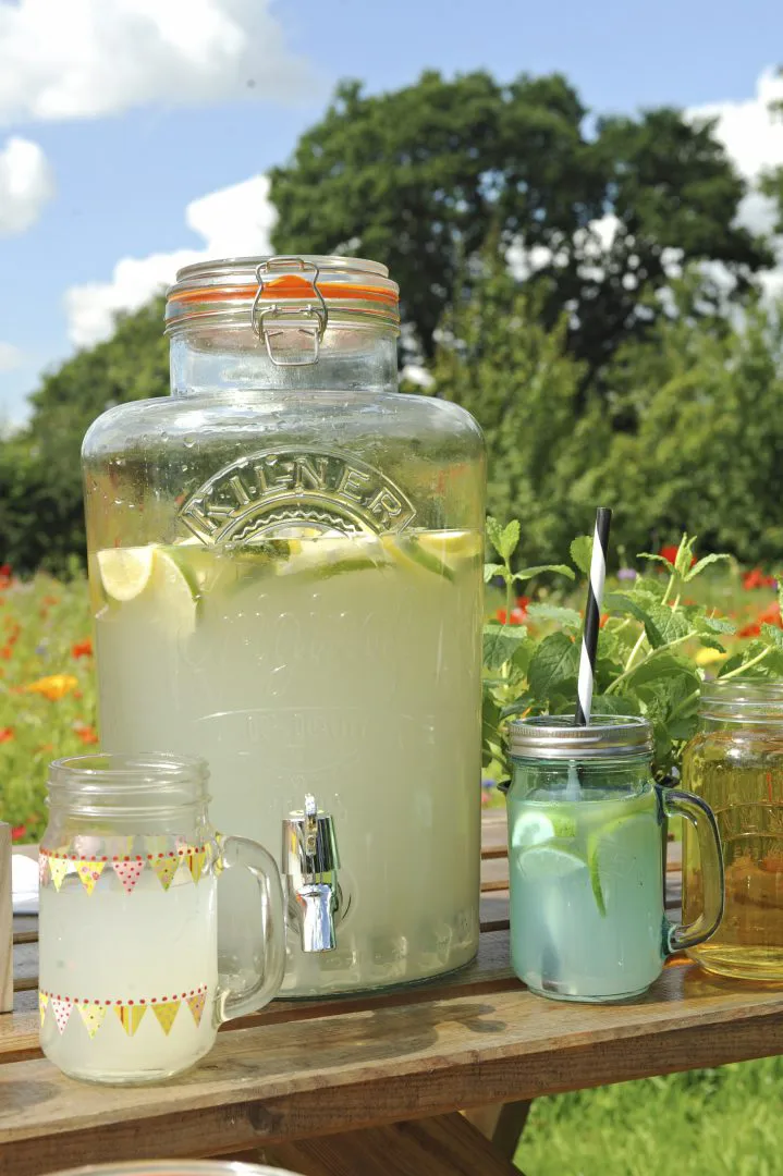 Kilner drankdispenser met tapkraan, Helder-roestvrij staal, 8 L Kilner