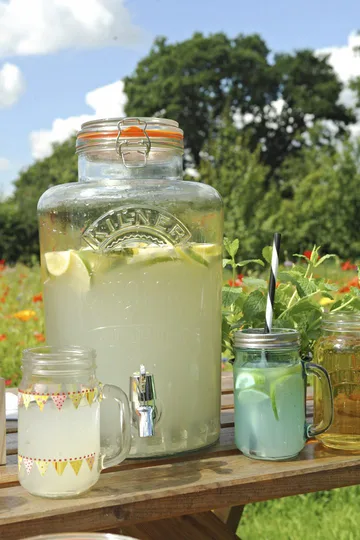 Kilner drankdispenser met tapkraan - Helder-roestvrij staal, 8 L - Kilner