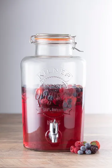 Kilner drankdispenser met tapkraan - Helder-roestvrij staal, 8 L - Kilner